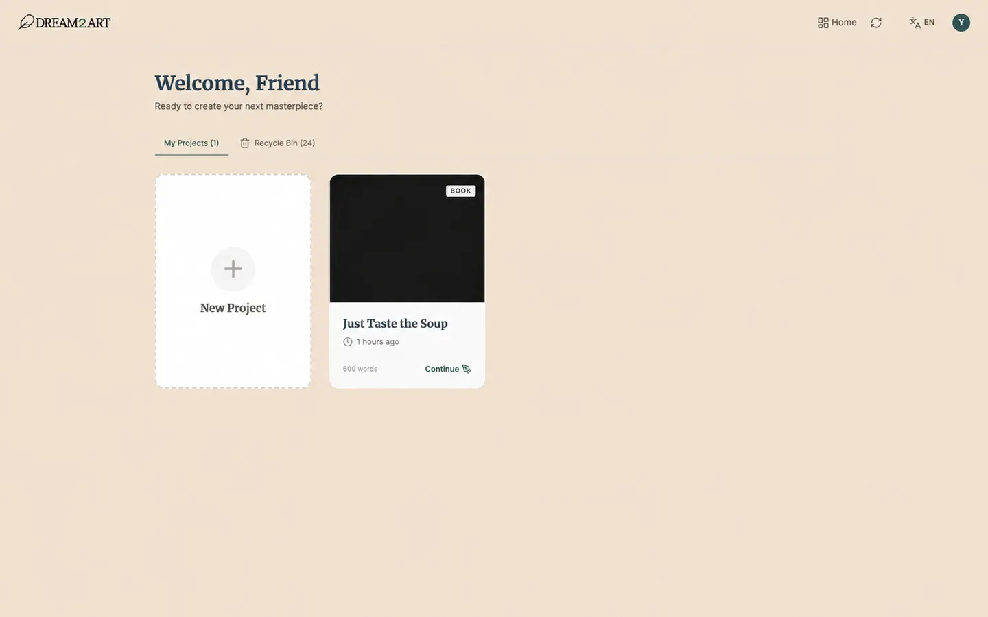 The new book on your dashboard.